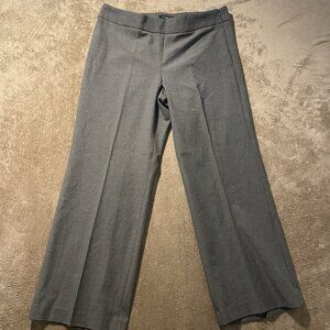 Talbots Pants Womens 16 Petite Heritage Gray Wool Pleated Dress Career High Rise